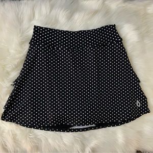 Dona Jo Shakira Skirt / Skort (Black Polka dot) 13.5" Sports Skirt